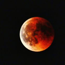 Moon against sky at night