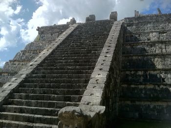 Low angle view of built structure against clear sky