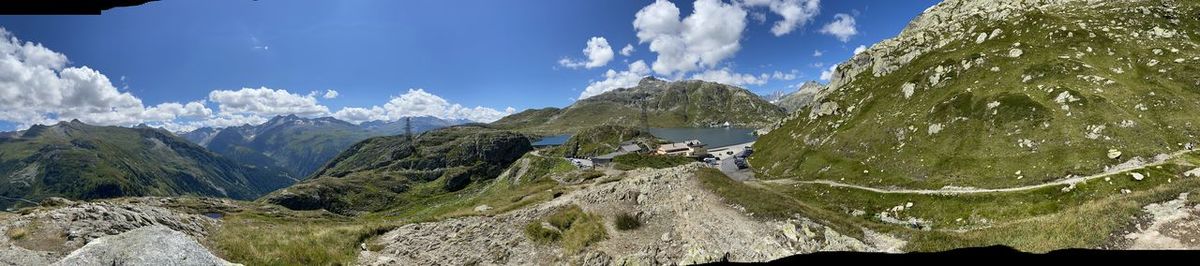 Panoramic view of landscape against sky