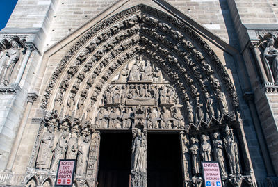 Low angle view of ornate building