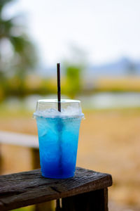Close-up of drink on table