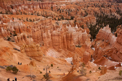 High angle view of bryce canyon national park