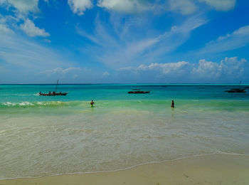 Scenic view of sea against sky