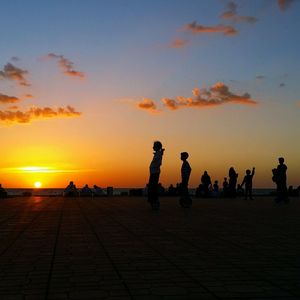 People at sunset