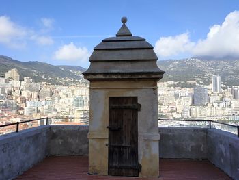 View of historic building against cloudy sky