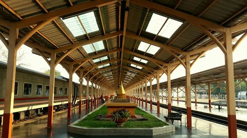 Train at railroad station