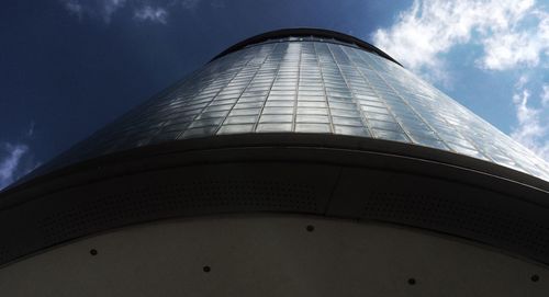 Low angle view of modern skyscrapers