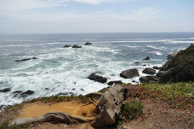 Scenic view of sea against sky