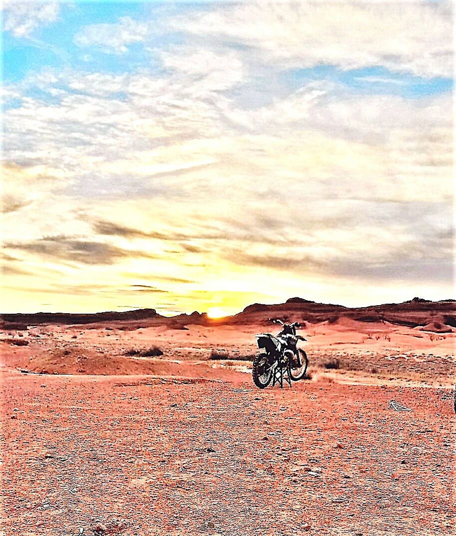 BICYCLE ON A DESERT