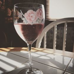 Close-up of drink on table