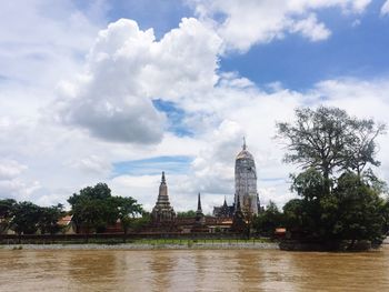 View of historic building against cloudy sky