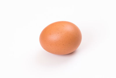 Close-up of apple against white background