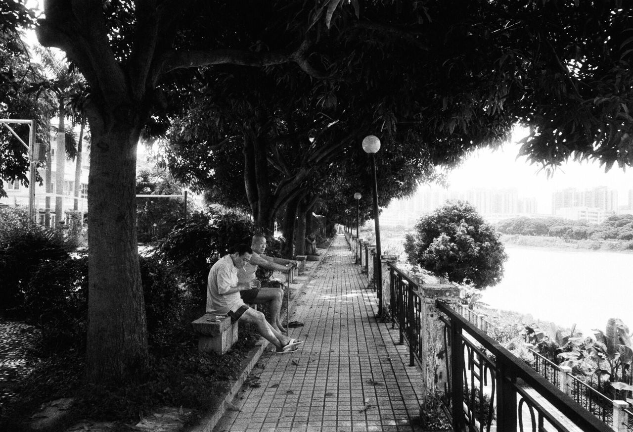 WOMAN WALKING ON FOOTPATH