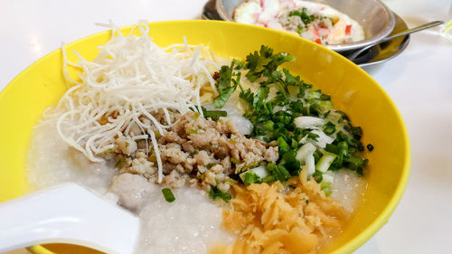 Close-up of food served in bowl