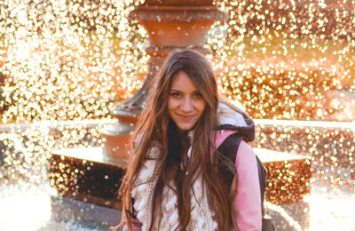 Portrait of a smiling young woman