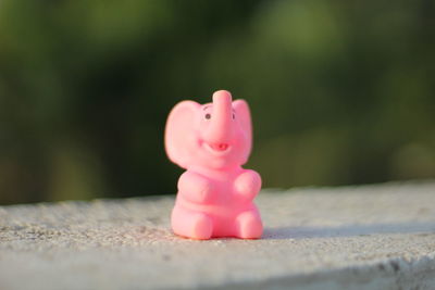 Close-up of figurine toy outdoors