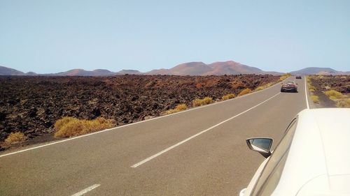 Road passing through mountains