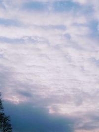 Low angle view of clouds in sky