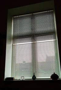 Low angle view of window blinds