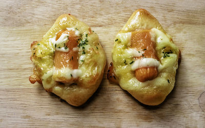 Close-up of food on table