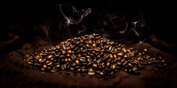 Close-up of coffee beans