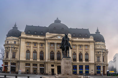 Low angle view of historical building