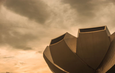 Low angle view of built structure against sky