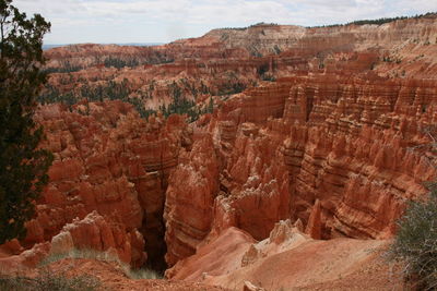 Idyllic shot of stack rocks at bryce canyon national park against sky