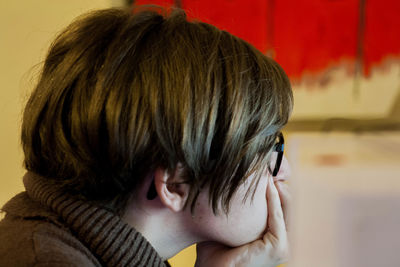 Close-up of boy