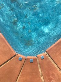 High angle view of swimming pool