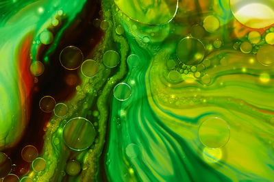 Full frame shot of bubbles in water