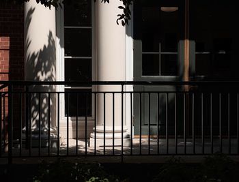 Exterior of building at night