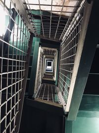 Low angle view of staircase in building