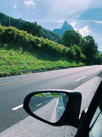 View of car on road