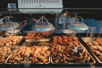 Close-up of food on table