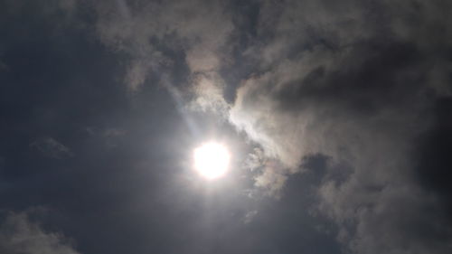 Low angle view of cloudy sky