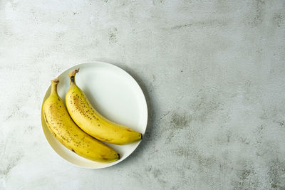 High angle view of breakfast on table