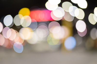 Defocused image of lights at night