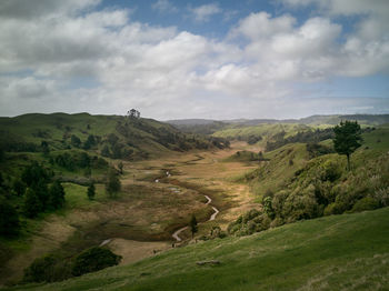 Scenic view of landscape against sky