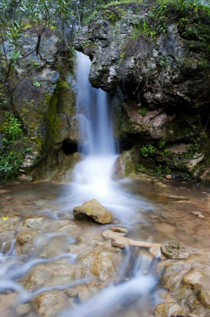 waterfall, flowing water, water, motion, long exposure, flowing, beauty in nature, scenics, rock - object, forest, nature, blurred motion, rock formation, stream, power in nature, rock, idyllic, environment, tree, tranquil scene