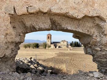 View of old ruins