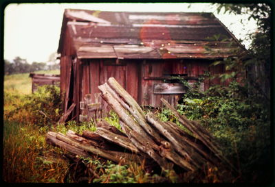 Old wooden wall