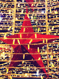 Full frame shot of christmas lights