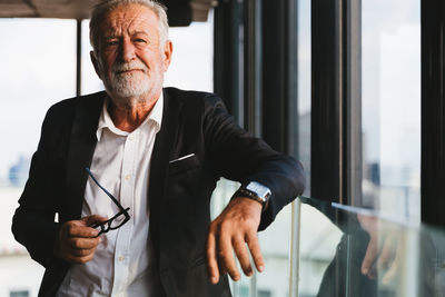 Man looking at camera