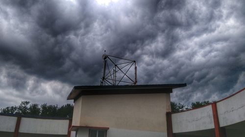 Low angle view of storm clouds in sky