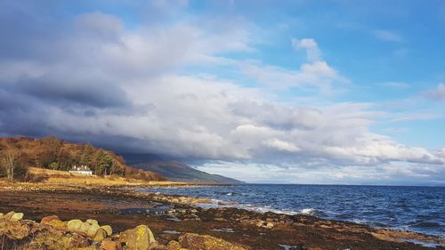 Scenic view of sea against sky