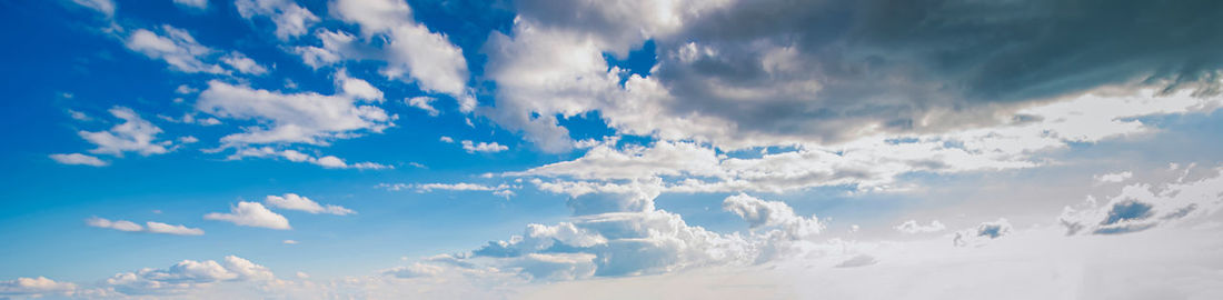 Low angle view of clouds in sky