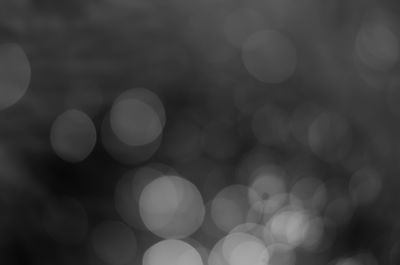 Defocused image of lights