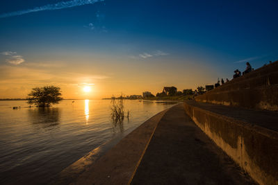 Scenic view of sunset against sky