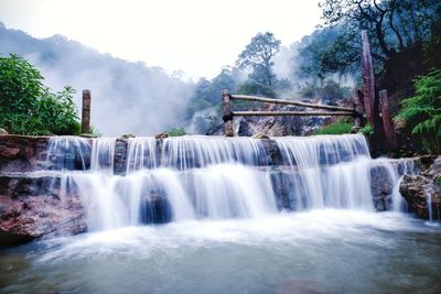 View of waterfall